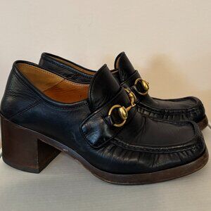 Gucci 1955 Horsebit Accent Leather Pumps Size 36 (size 6)
